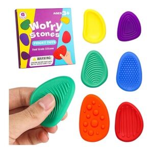 ✨BNWT - Sensory Worry Stone for Kids - 6 pack✨